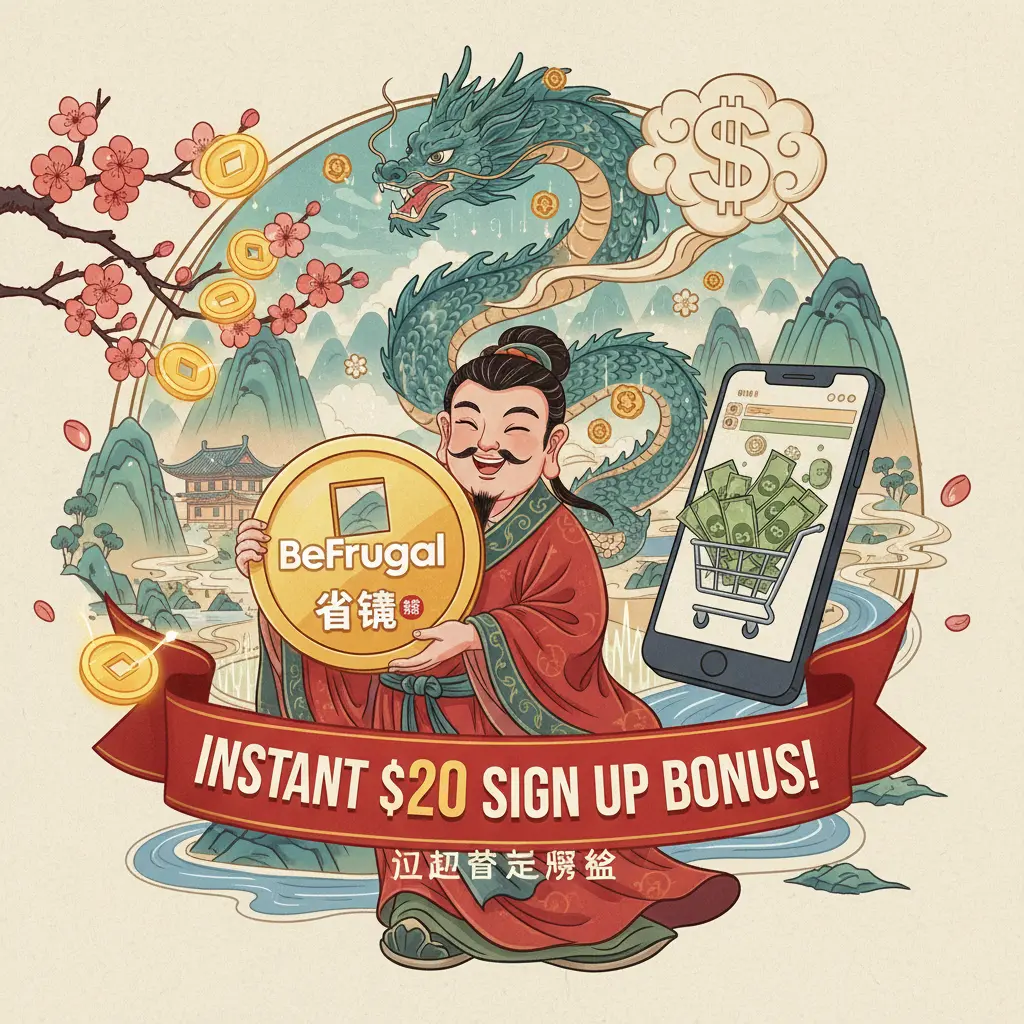 instant $20 sign up bonus - BeFrugal