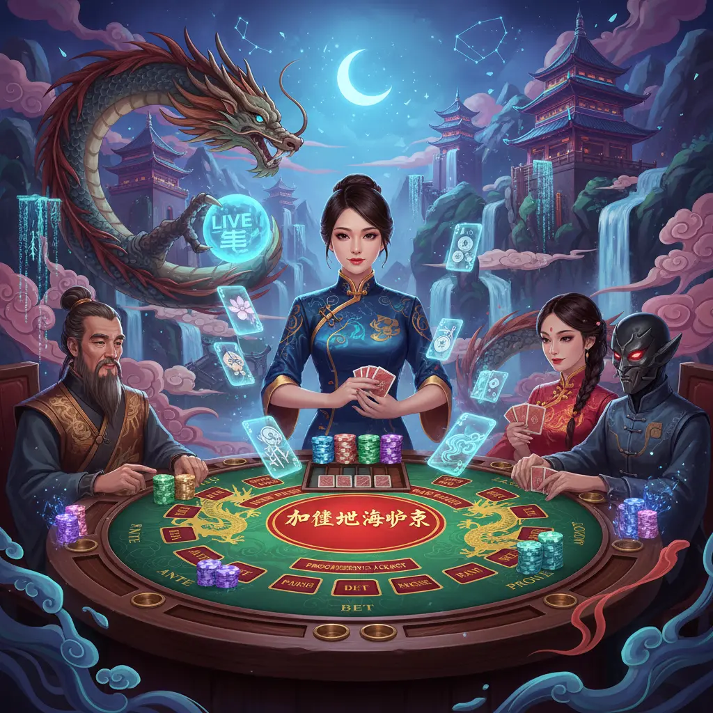 Live dealer poker variations - Caribbean