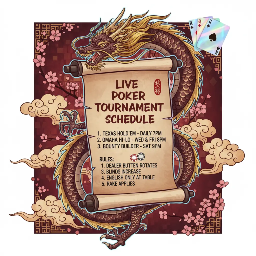 Live casino tournaments schedule - Poker